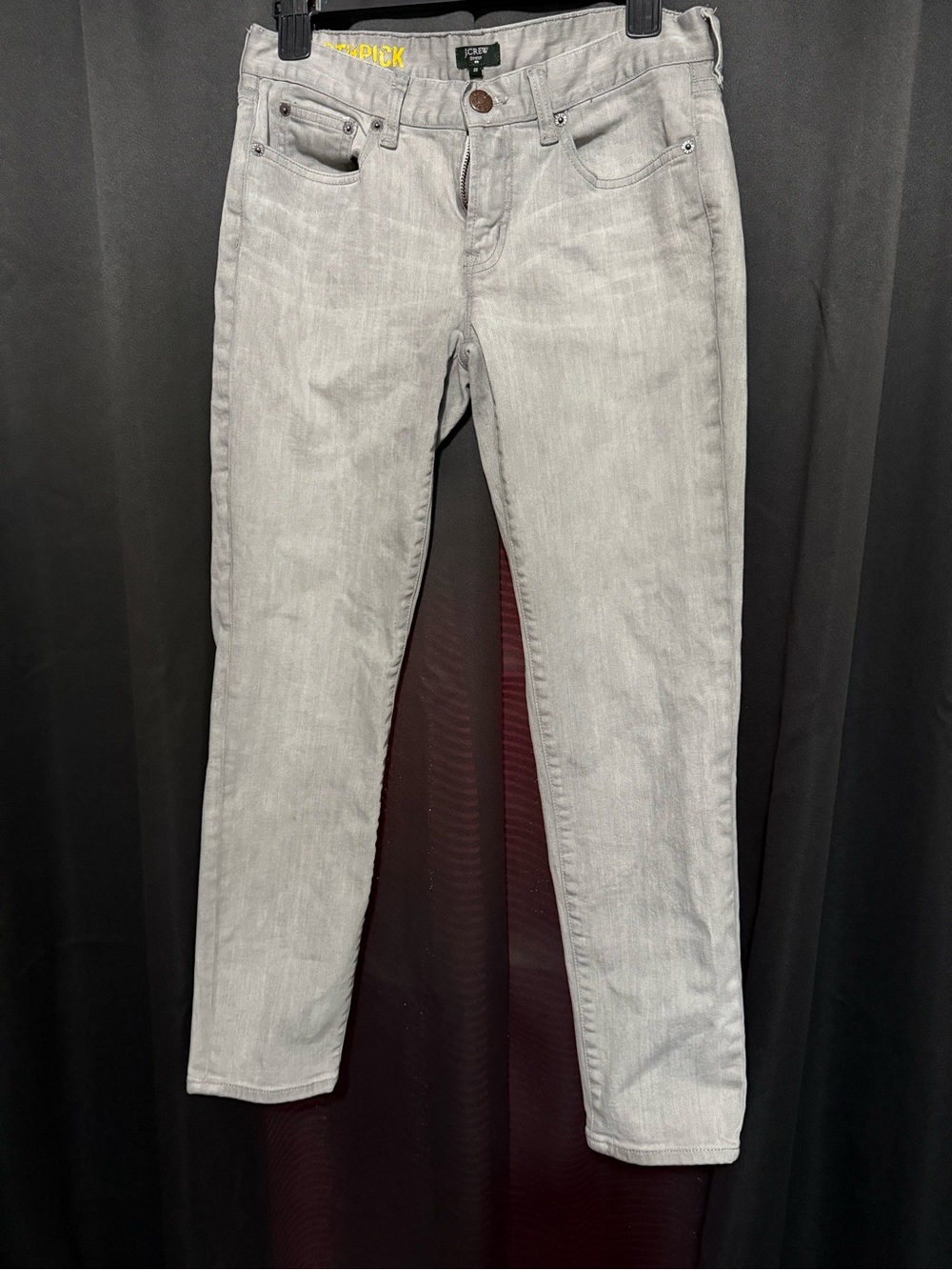 J. Crew Skinny Jeans in Light Gray Size 28